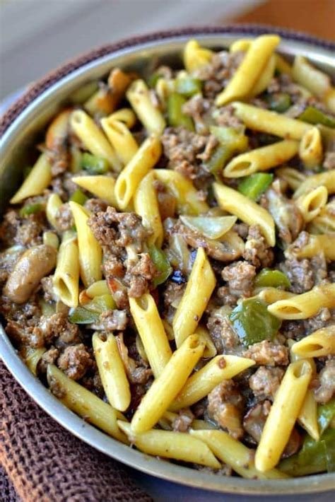 Philly Cheesesteak Pasta A Taste of Philly, Right in Your Kitchen!