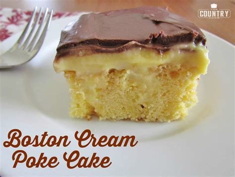 The Irresistible Charm of Boston Cream Poke Cake