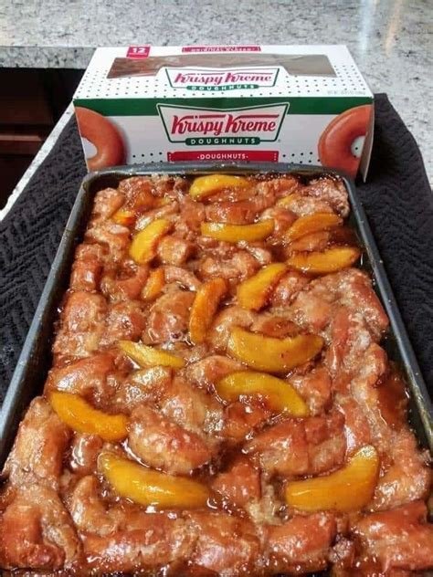 Krispy Kreme Peach Cobbler A Dessert Fit for a Queen